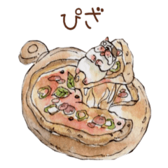 [LINEスタンプ] ぶるちゃんごはん