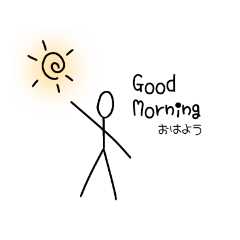 [LINEスタンプ] 棒人間シリーズ〜日常スタンプ〜日本語ver.