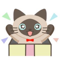 [LINEスタンプ] シャム猫のLimeくん【動くスタンプ】