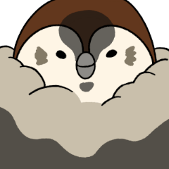 [LINEスタンプ] ふわふわスズメジャックジャック