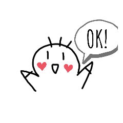 [LINEスタンプ] ハゲチョビン子スタンプの画像（メイン）