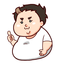 [LINEスタンプ] ぽっちゃり男性のスタンプ