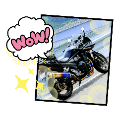 [LINEスタンプ] トミーのバイク