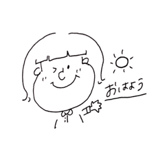 [LINEスタンプ] ゆるゆる手書き【シロクロ】