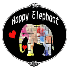 [LINEスタンプ] 幸せを運ぶ象さん