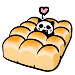 [LINEスタンプ] パン好きパンダ