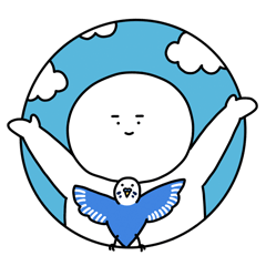 [LINEスタンプ] もちもちしらたまくん