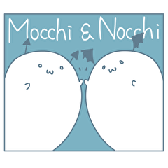 [LINEスタンプ] Mocchi ＆ Nocchiの画像（メイン）