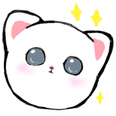 [LINEスタンプ] ネコのお顔スタンプ