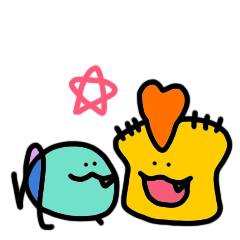 [LINEスタンプ] わいさんとゆぎょちゃん