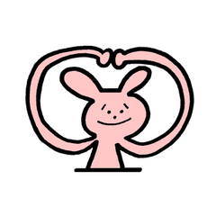 [LINEスタンプ] かわいいうさぎとねこ