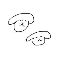 [LINEスタンプ] 犬です。わんわん。