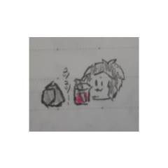 [LINEスタンプ] RPGな子ども達のスライム