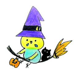 [LINEスタンプ] ハロウィン ぴよたん