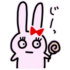 [LINEスタンプ] うさぎのあいつ