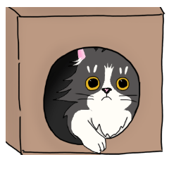 [LINEスタンプ] ハチワレにゃんず1