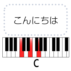 [LINEスタンプ] ピアノコード、歌詞の入力。Major ＆ Minor