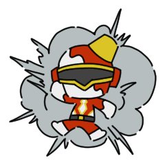 [LINEスタンプ] 爆裂キャンバス絵の具んじゃー