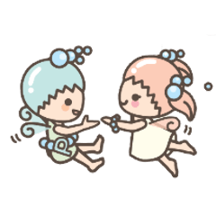 [LINEスタンプ] ぴぷる＆ぷるる