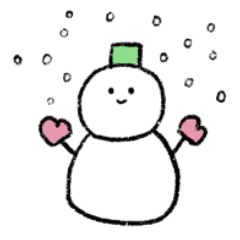 [LINEスタンプ] 冬のあいさつ 雪だるま