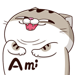 [LINEスタンプ] Ami-肥猫 8の画像（メイン）