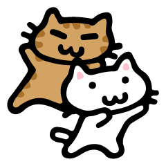 [LINEスタンプ] 猫と暮らす人々