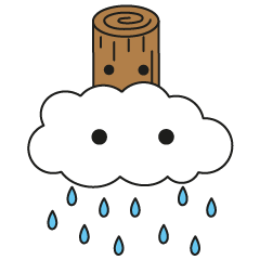 [LINEスタンプ] 雨君と木ちゃん