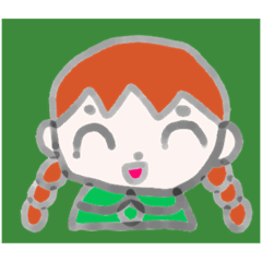 [LINEスタンプ] あたしはおんなのこ
