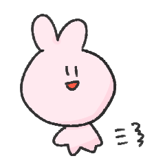 [LINEスタンプ] 強火うさぎ