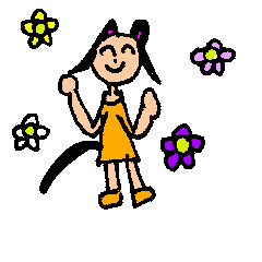[LINEスタンプ] 黒猫ミラクル少女のスタンプ