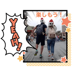 [LINEスタンプ] ハロウィーンスタンプ：チャビック＆カズミ