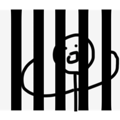 [LINEスタンプ] 囚われた人スタンプㅤの画像（メイン）