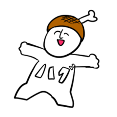 [LINEスタンプ] にぎやか肉ハットお兄さん(？)
