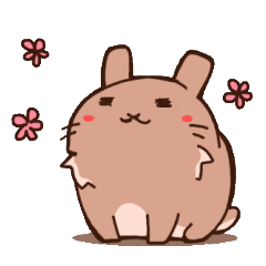 [LINEスタンプ] うさぎのはれ