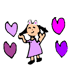 [LINEスタンプ] 白猫ミラクル少女のスタンプ