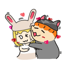 [LINEスタンプ] 春田ねことFUNうさぎの日常