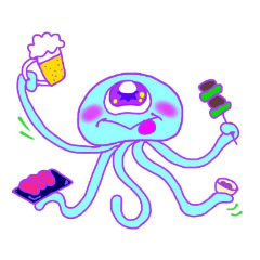 [LINEスタンプ] ひとつ目海月の宇宙人2