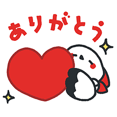 [LINEスタンプ] うごく！こうのとりのコウノさん