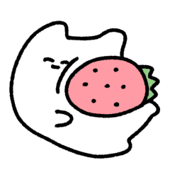 [LINEスタンプ] 動く！にんまりうさぎ