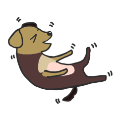 [LINEスタンプ] おとぼけ犬さんかく君の日常会話スタンプ