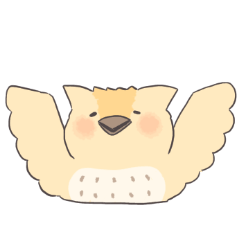 [LINEスタンプ] ひよっこフクロウ