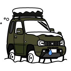 [LINEスタンプ] 大好き！小さな4WD3