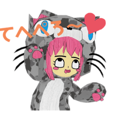 [LINEスタンプ] さくらまゆ
