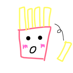 [LINEスタンプ] ポテトの気持ち。