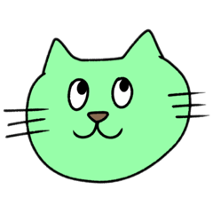 [LINEスタンプ] 緑色のネッコ