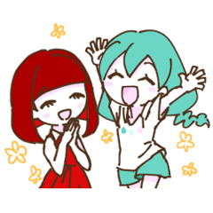 [LINEスタンプ] ゆるふわ みんとちゃん＆ちょこちゃん 3