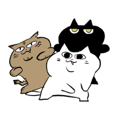 [LINEスタンプ] ぼくはしろねこ3