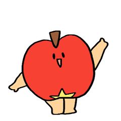 [LINEスタンプ] 生足リンゴちゃんの画像（メイン）