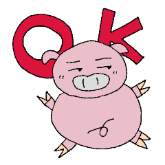 [LINEスタンプ] ピンクぶたの日常