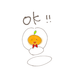 [LINEスタンプ] みかんもちくん